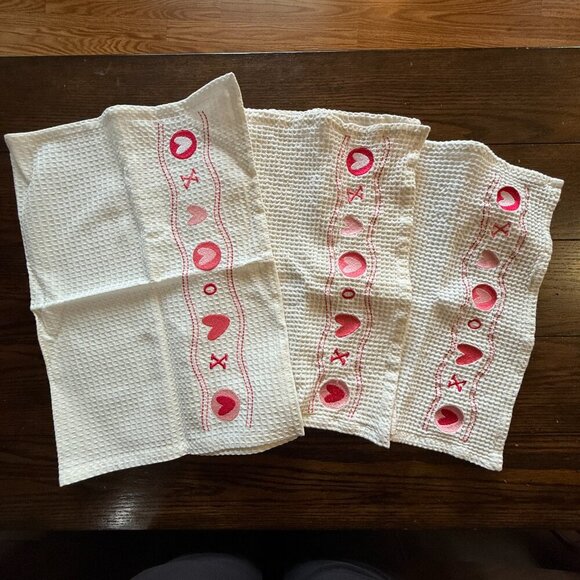 Tag Valentine Kitchen Dish Towels Lot of 6 - Picture 6 of 12